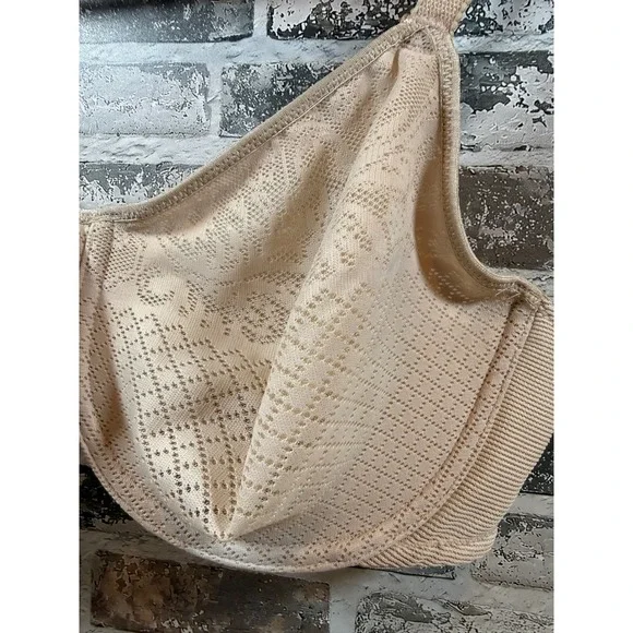 Wacoal Retro Chic Full Figure Underwire Bra Beige Nude 857210 US 38D - Picture 2 of 4